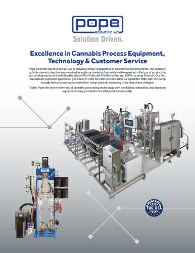 pope cannabis distillation process equipment brochure