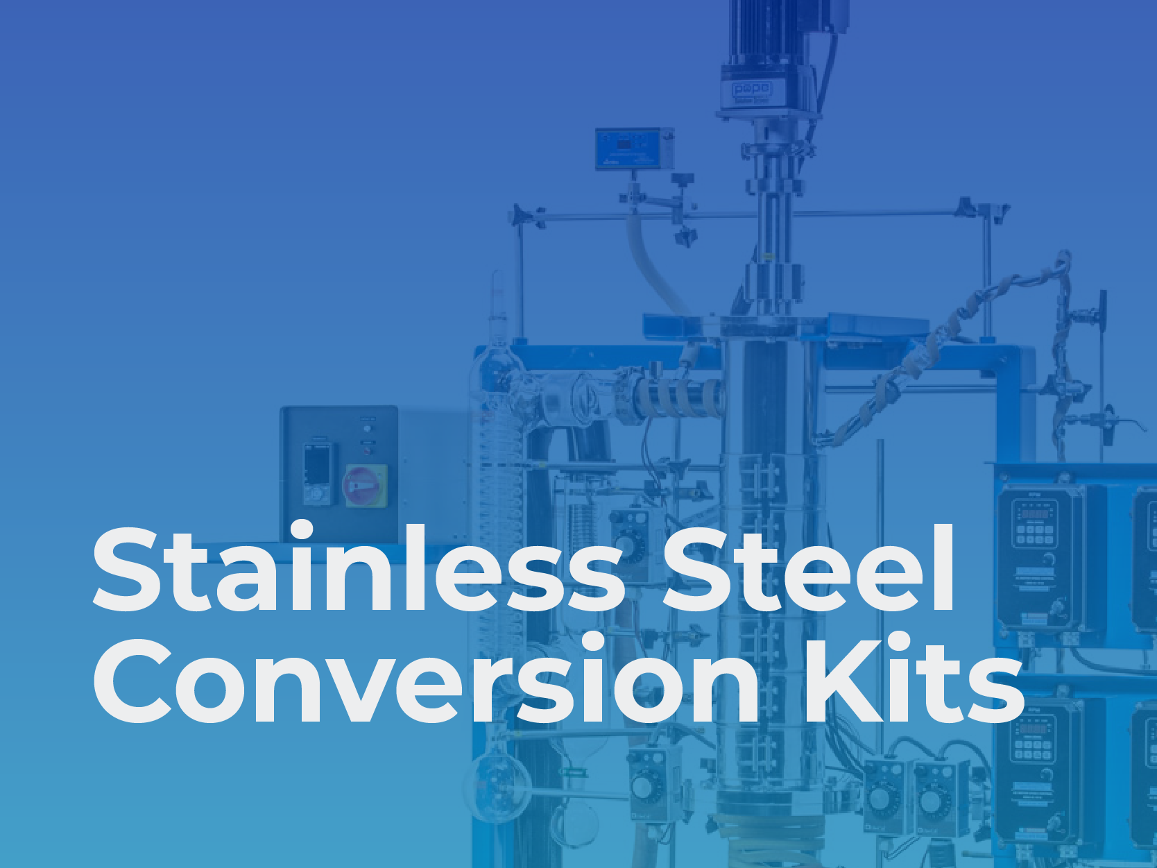 wiped film still stainless steel conversion kits