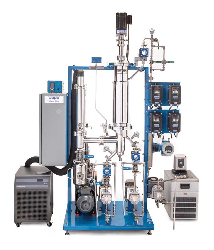 cannabis processing equipment, cannabis distillation equipment, wiped-film