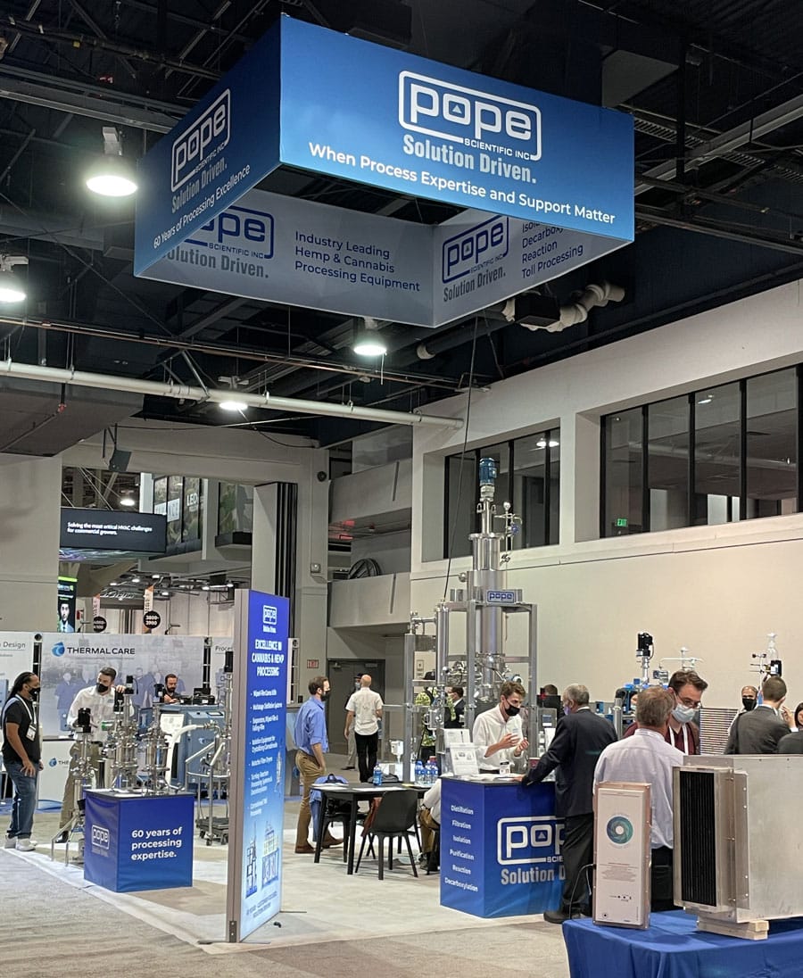 manufacturing area of pope scientific who manufactures distillation equipment for the cannabis and hemp industries